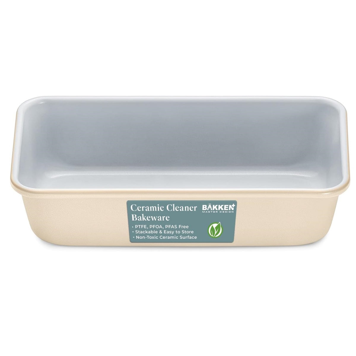 Bakken Ceramic Loaf Pan – 9 x 4.7", Cream