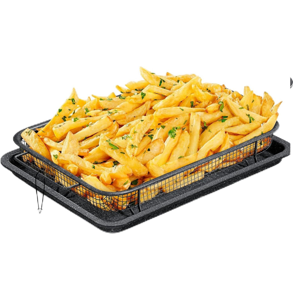 Bakken Crisper Tray Set – Oven Air-Fry, Gray Marble