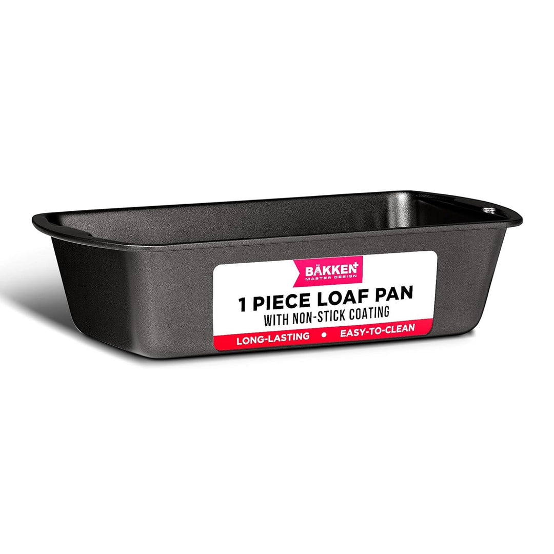 Bakken- Swiss Loaf Pan Set 1-Piece - Deluxe Nonstick Carbon Steel Bakeware for Perfect Bread and Cakes – Dishwasher Safe, Premium Pans for Home Baking
