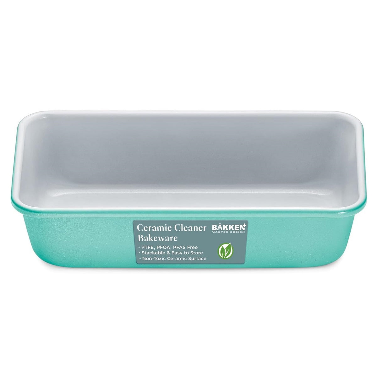 Bakken Ceramic Loaf Pan – 9 x 4.7", Teal
