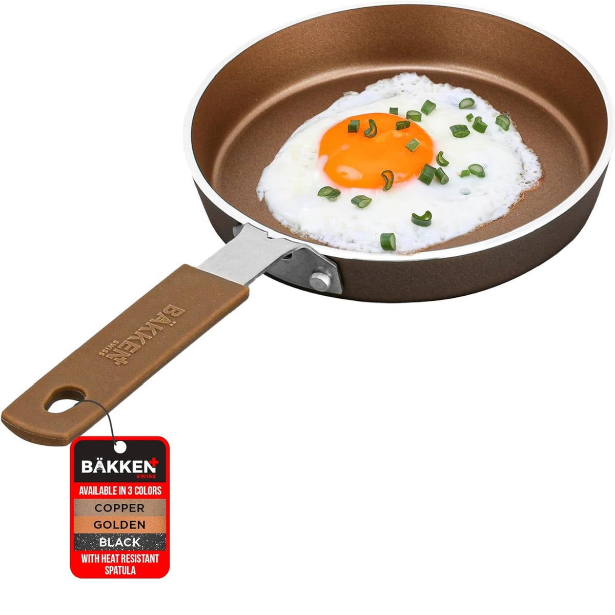 Bakken Mini Egg Pan Set – 5.5" Nonstick, Copper/Gold
