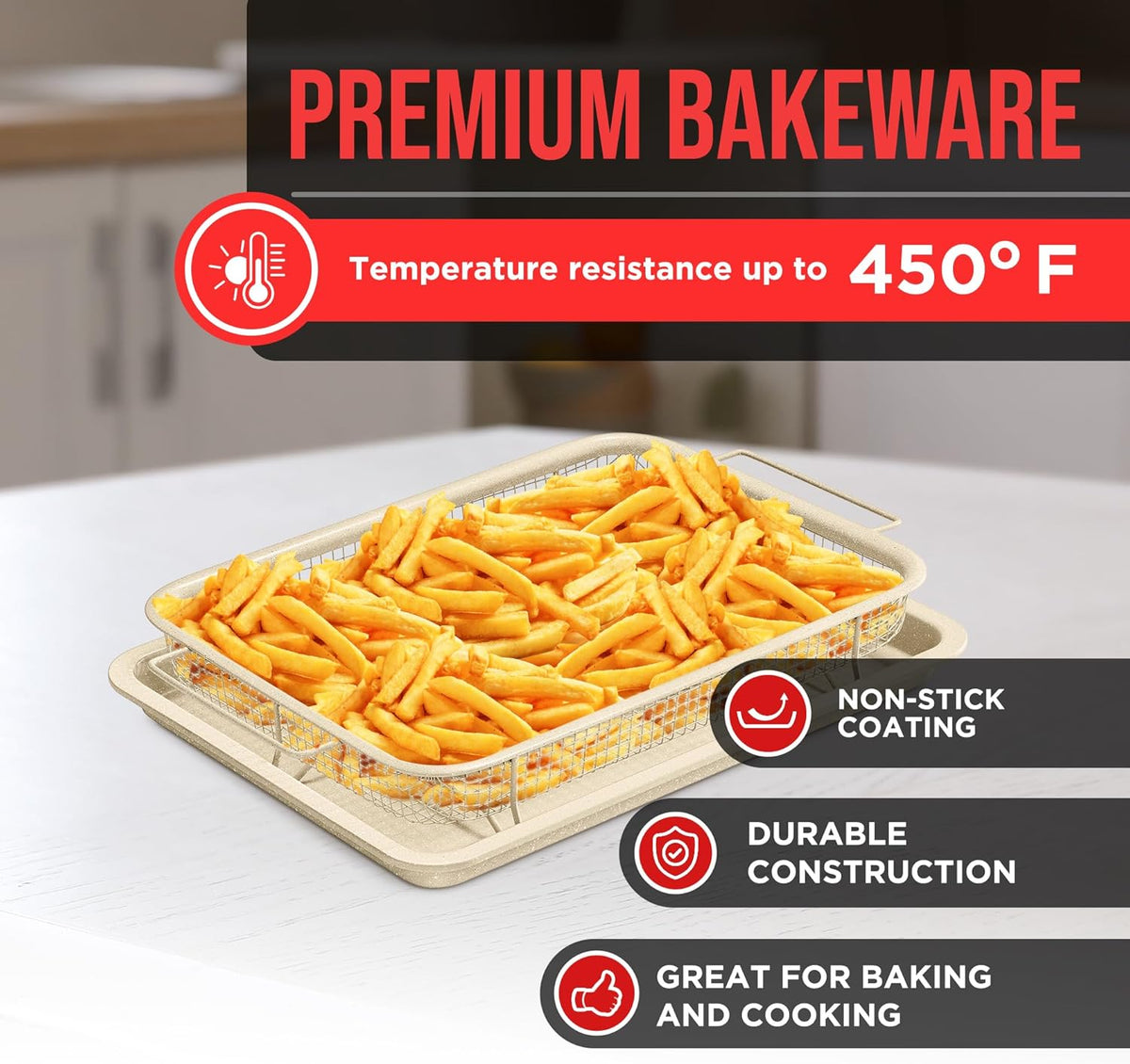 Bakken Crisper Tray Set, White Marble, photo 4 of 9