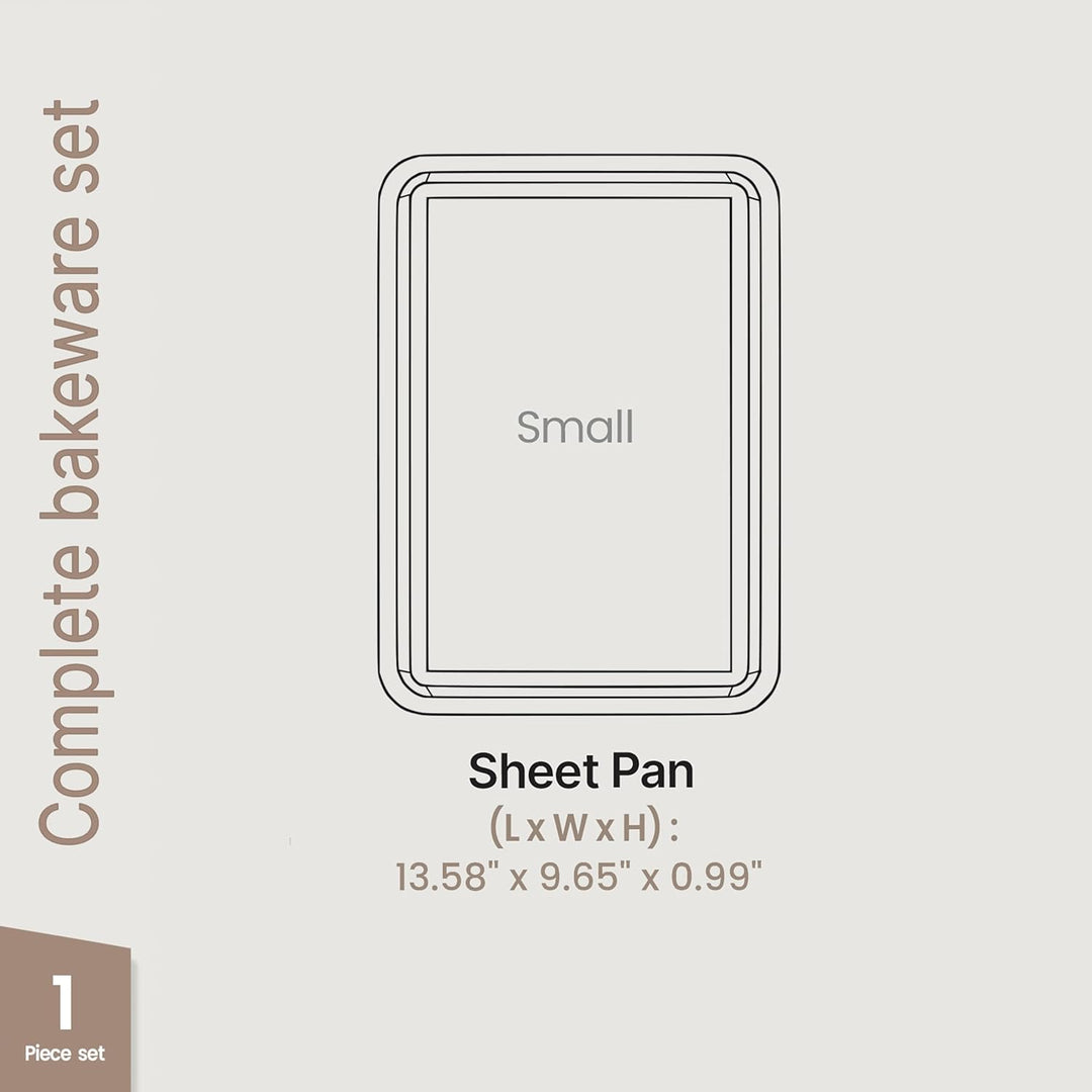 BAKKEN Kitchen Baking Pans - Nonstick White Coating, 13.58’’ × 9.65’’ Commercial Grade Carbon Steel Cookie Sheet, Diamond Texture Bottom, PFOA, PFOS, PTFE Free, Oven Safe Tray (450°F), White Marble