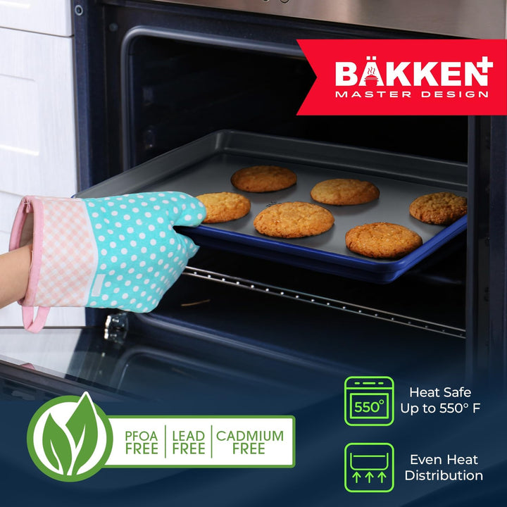 Square Cake Pan - Aluminized Steel, Ceramic Non-Stick Coating, Non-Toxic, Ideal Size, Heavy-Duty, Elevate Your Baking with Durability and Style!