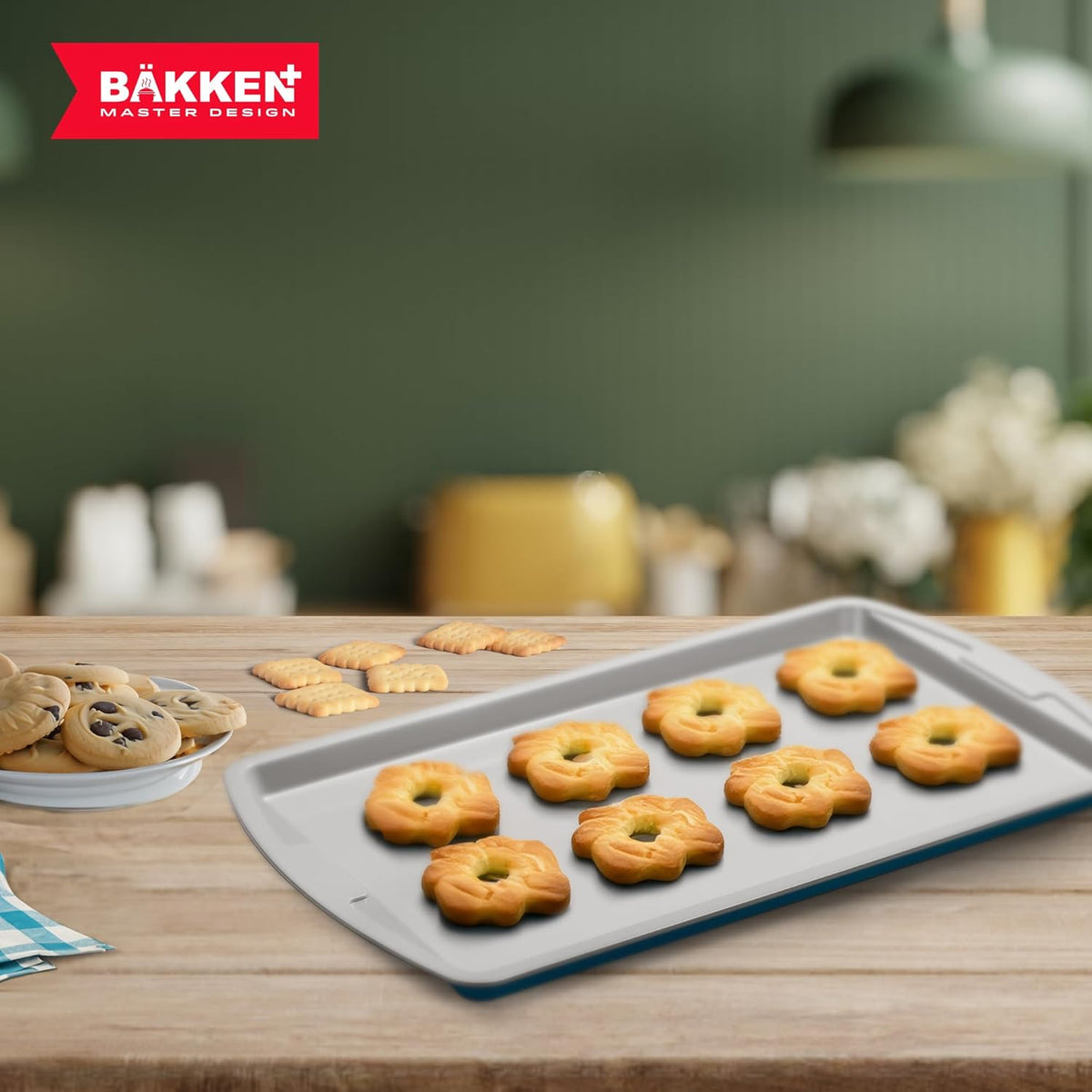 Bakken 3-Piece Cookie Sheet Set, Blue, photo 8 of 8