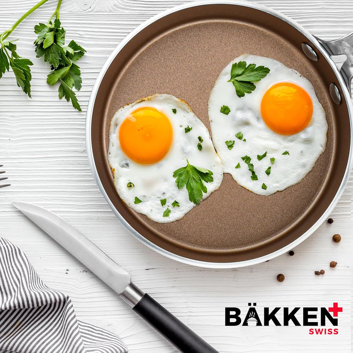Bakken Mini Egg Pan Set, 5.5" Nonstick, Copper/Gold, photo 8 of 8