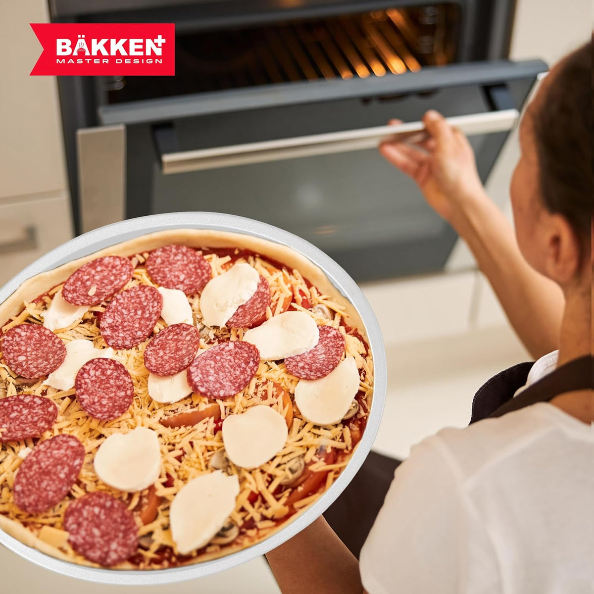 Bakken 3-Piece Pizza Pan Set, Gray, photo 8 of 8