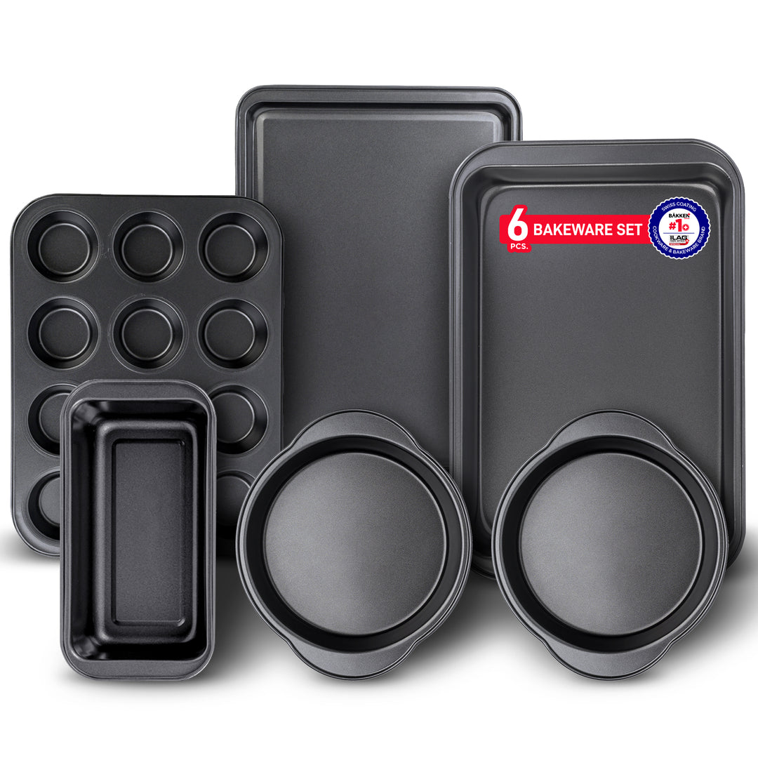 Bakken Deluxe 6-Piece Non-Stick Bakeware Set – PFOA, PFOS & PTFE Free