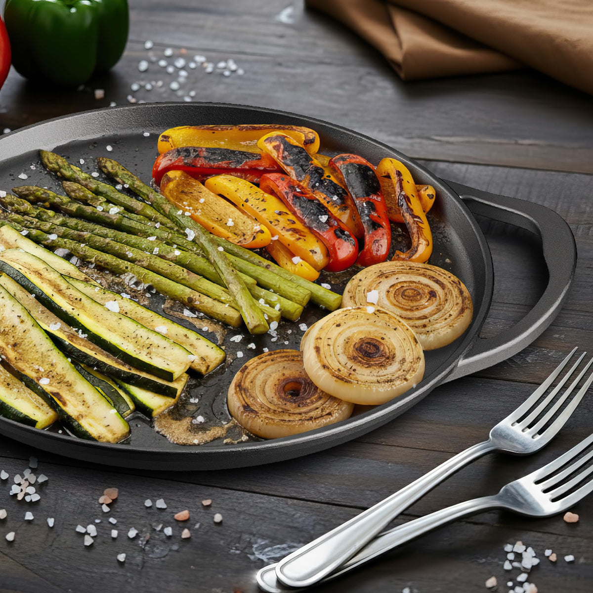 Bakken 14" Cast Iron Pizza Pan, Pre-Seasoned, photo 14 of 15