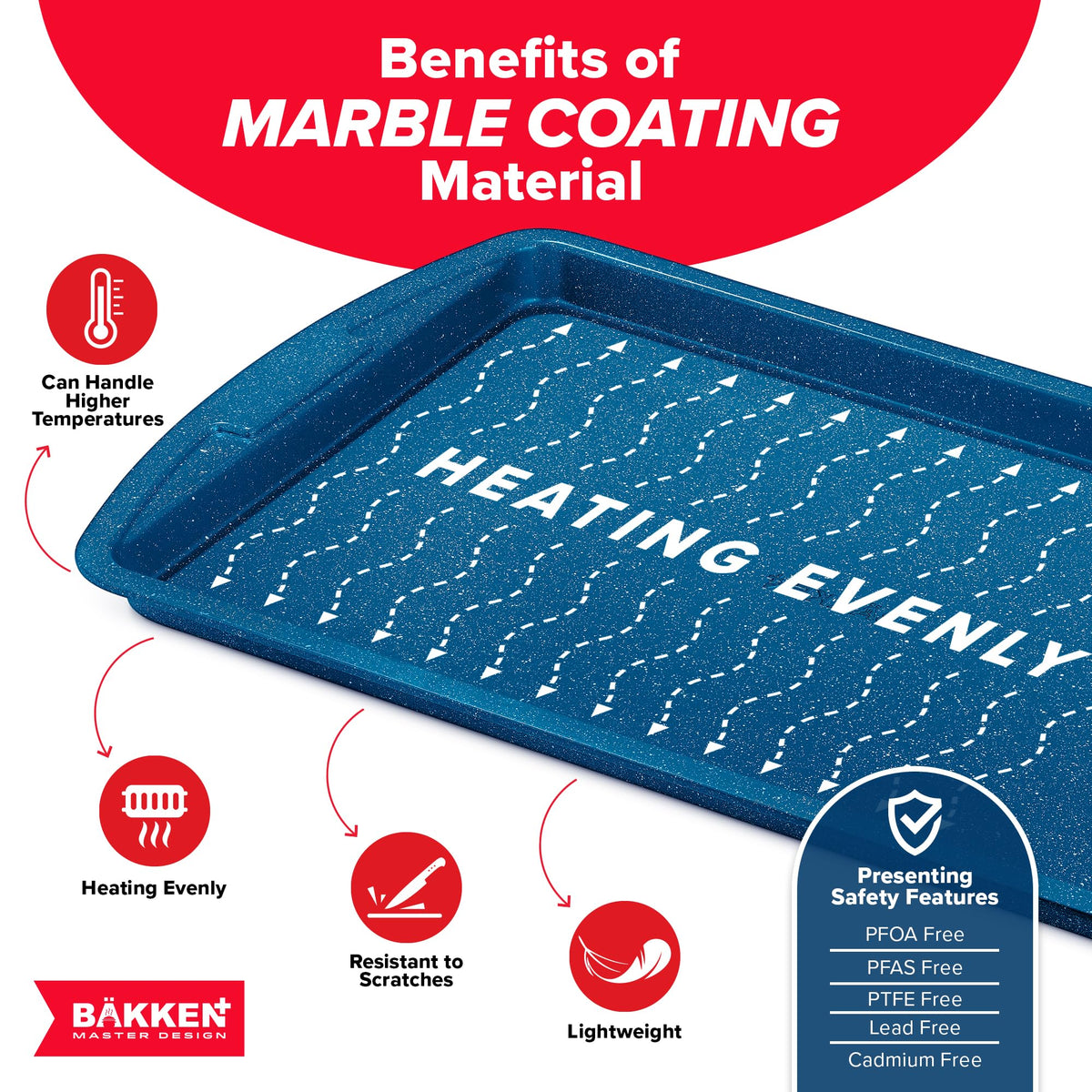 Bakken 3-Piece Stackable Cookie Sheet Set, Blue Marble, photo 5 of 8