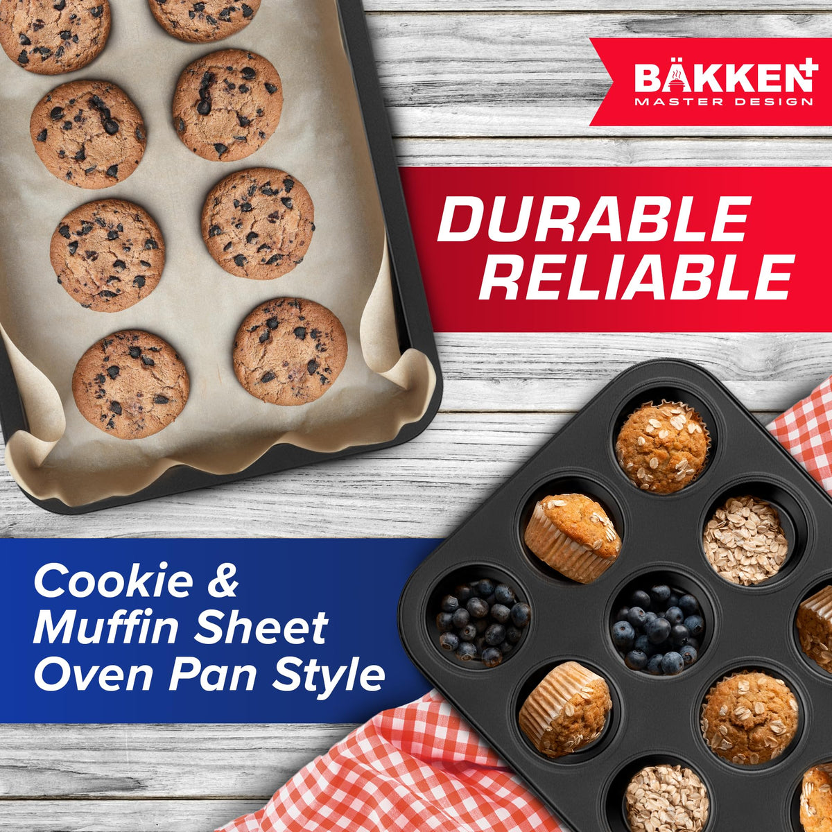Bakken 10-Piece Deluxe Bakeware Set, Nonstick, Black, photo 5 of 8