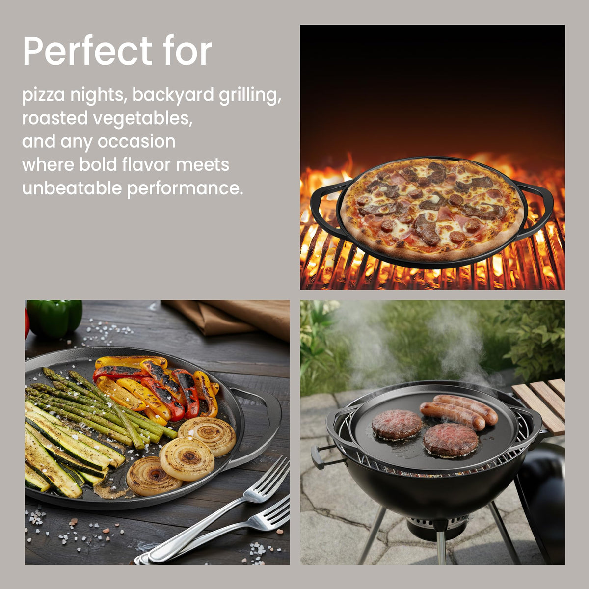 Bakken 14" Cast Iron Pizza Pan, Pre-Seasoned, photo 6 of 15
