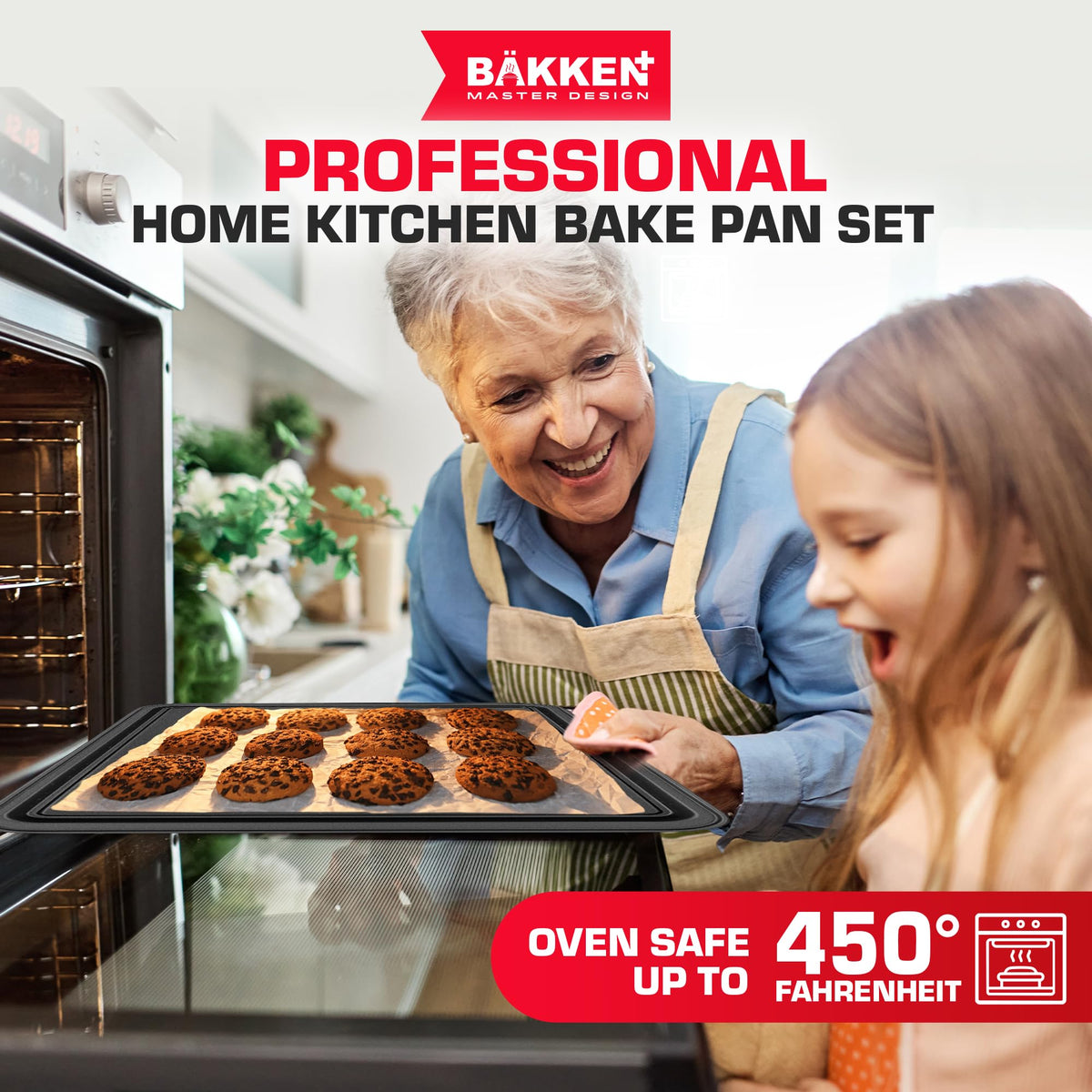 Bakken 10-Piece Deluxe Bakeware Set, Nonstick, Black, photo 7 of 8