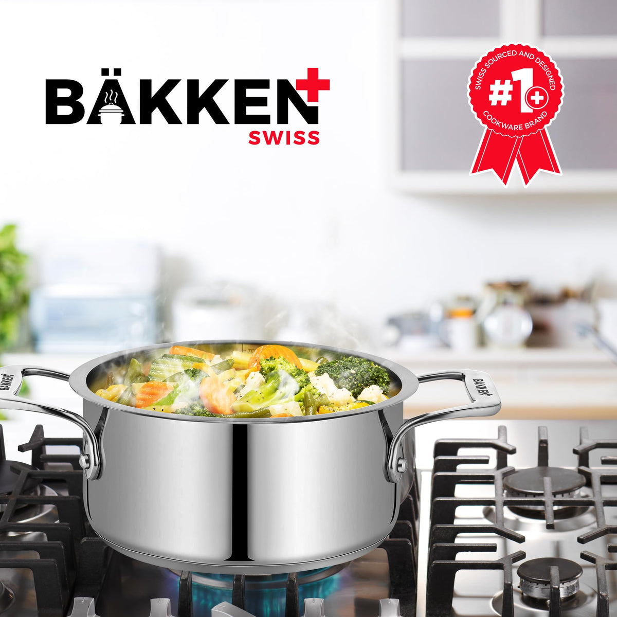 Bakken 2 QT Stainless Steel Stockpot, 18/8 Steel, photo 8 of 11