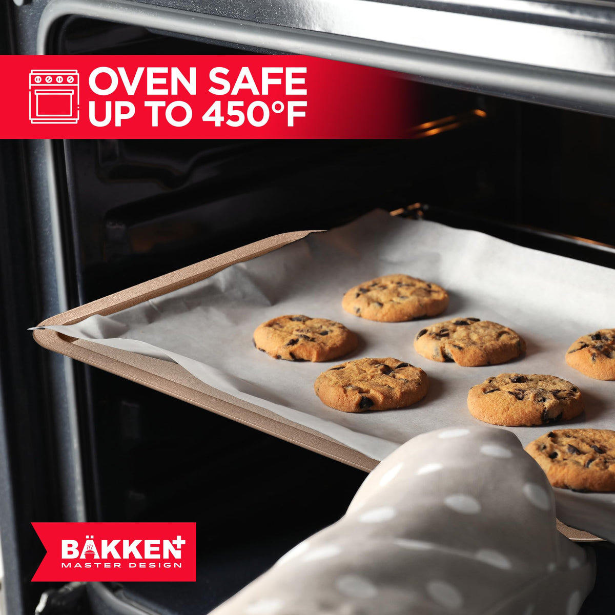 Bakken 3-Piece Stackable Cookie Sheet Set, Brown, photo 8 of 8