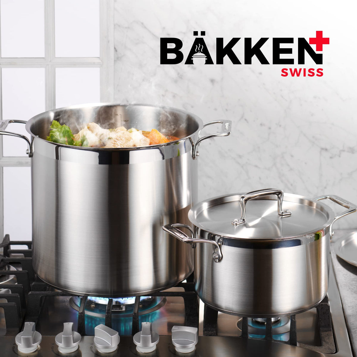 Bakken 24 QT Stainless Steel Stockpot, 18/8 Steel, photo 9 of 12